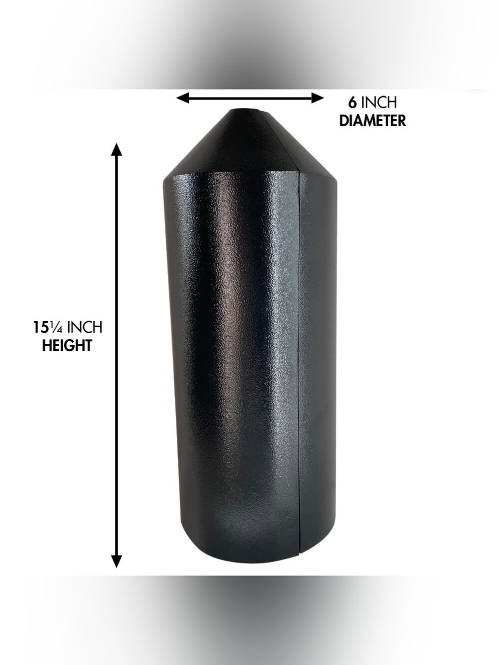 Panacea Products Metal, Pole Mount 15" Squirrel Baffle, Black - Picture 4 of 5